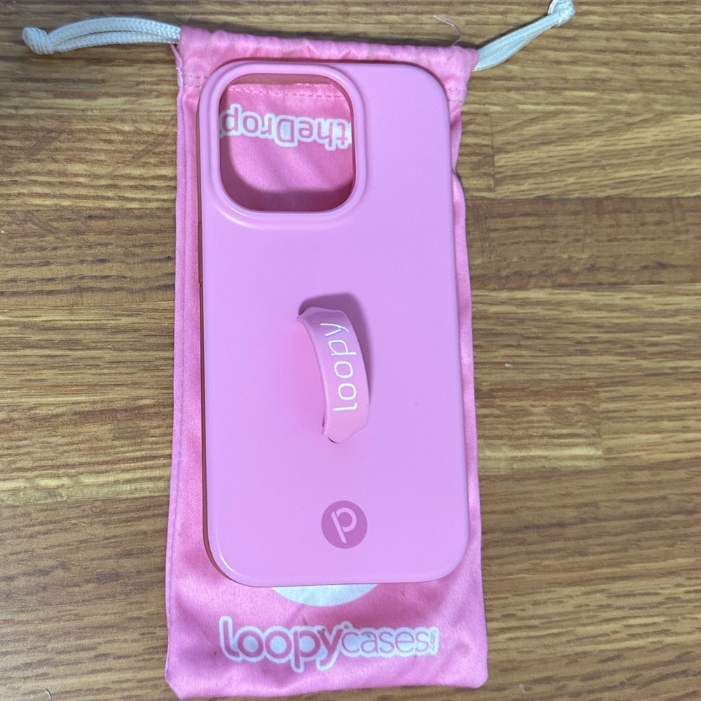 Loopy Case Pink Phone Case with Loopy Strap